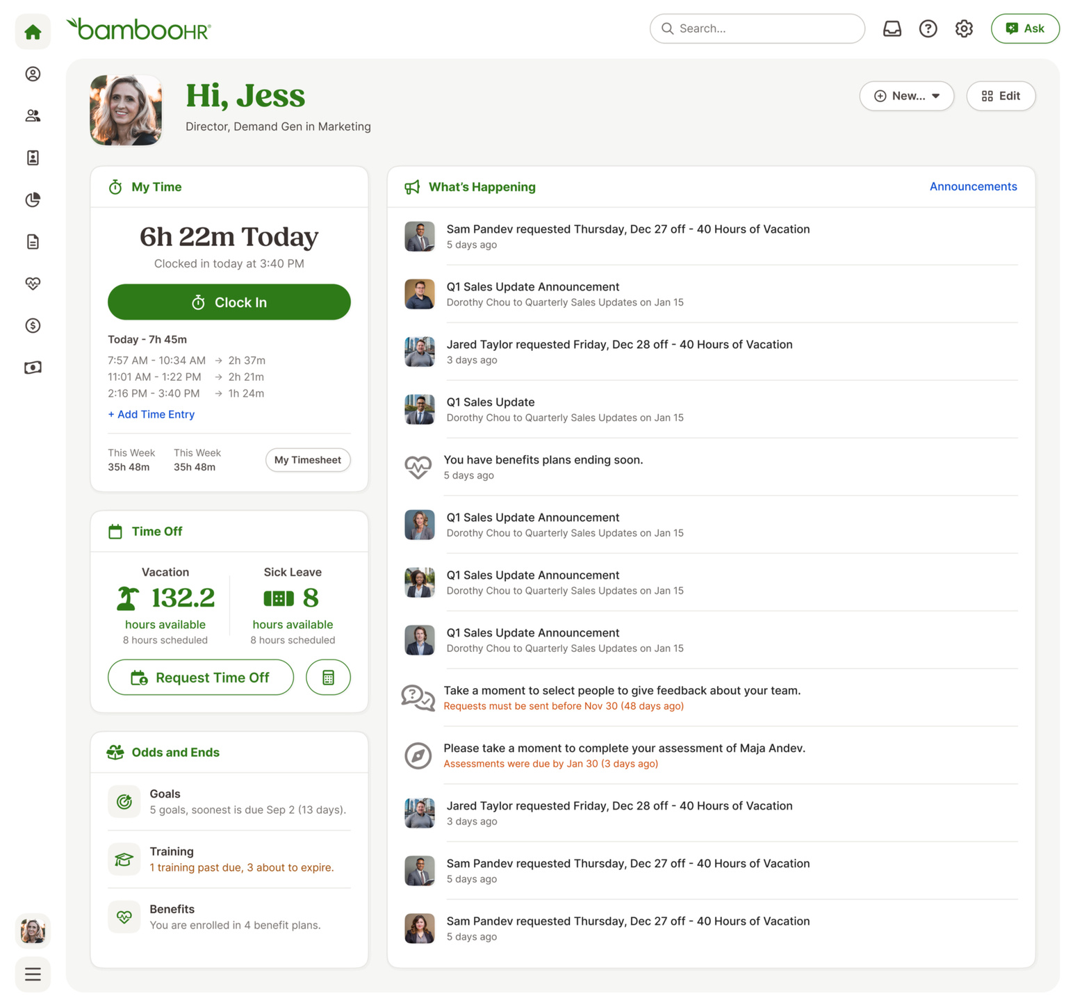 Home screen Time Tracking widget