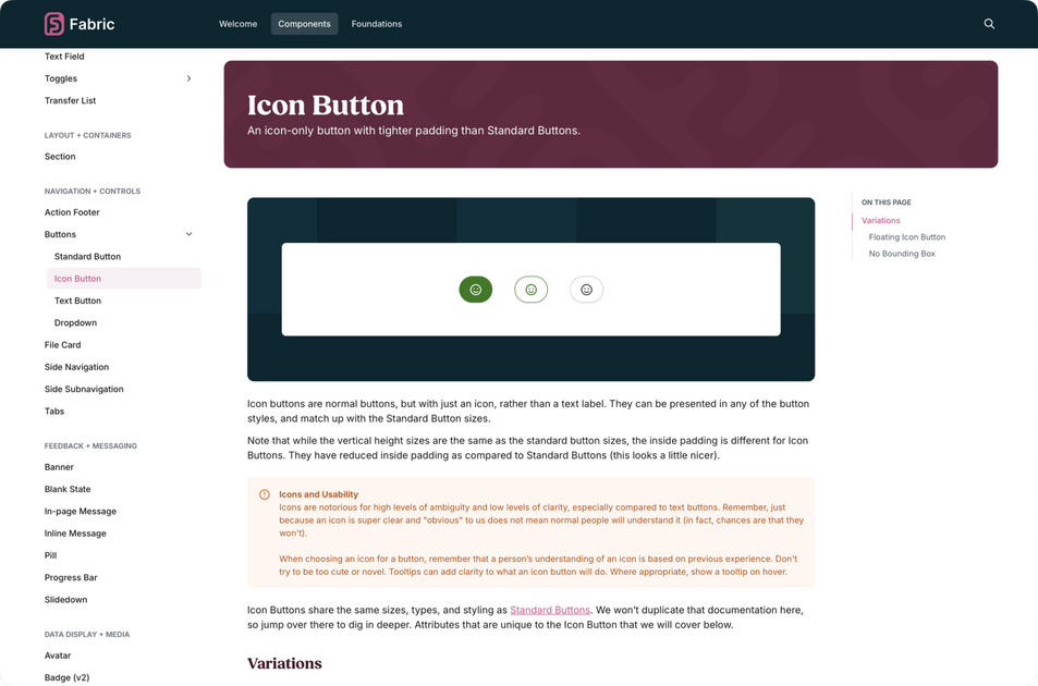 Icon Button documentation